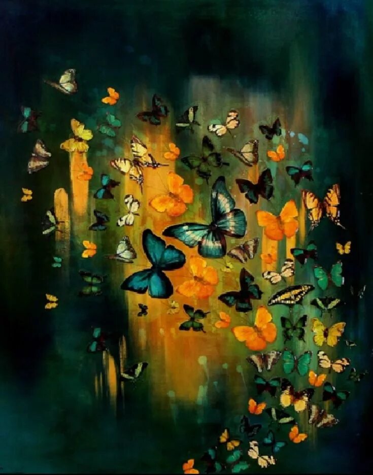 Картины бабочек фото Pin by Frances Chiang on Beautiful Things Painting, Art photography, Art appreci