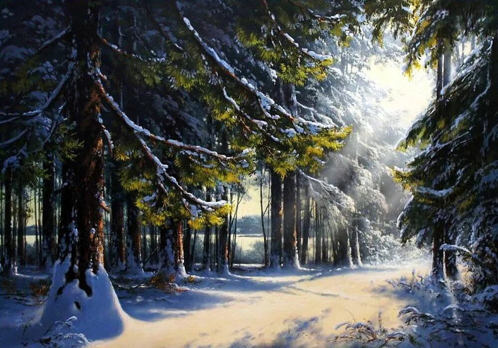 Картины фото марии юшкевич зима мастер класс Un amore per la natura e il desiderio di comprenderne i segreti ... Artista Yush
