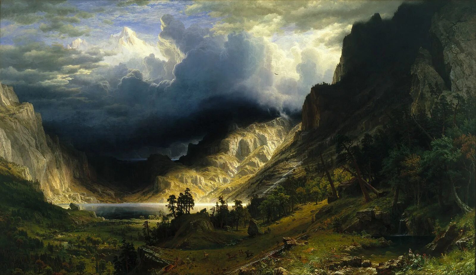 Картины фото высокого разрешения Historical landscape, Albert bierstadt, Landscape paintings