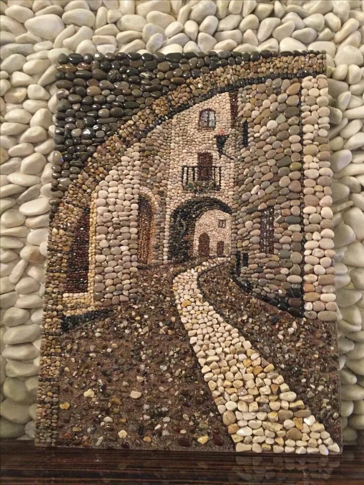 Картины из морских камушков своими руками фото Pebble mosaic, Çakıl taşı Pebble art Pebblemosaic Taş sokak Pebble art, Mosaic a