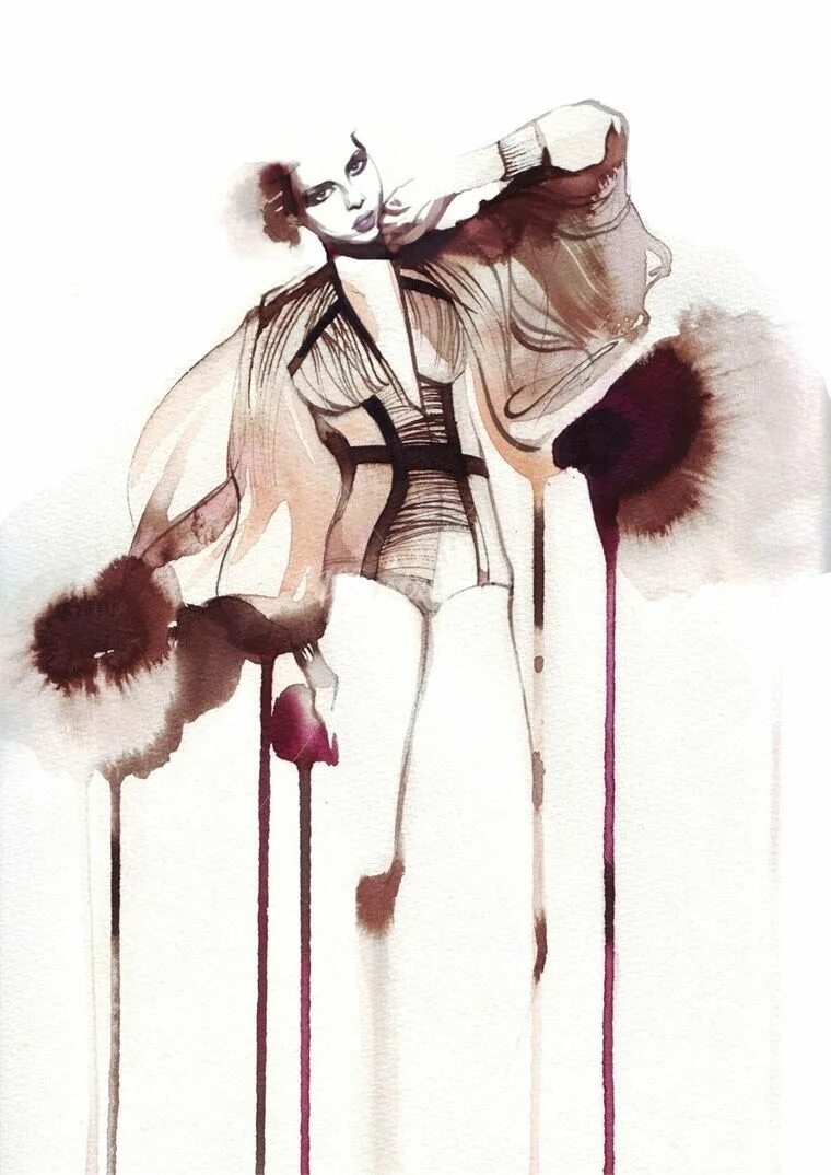 Картины мода фото Stunning Fashion Illustrations - DC in Style Fashion illustration sketches, Fash