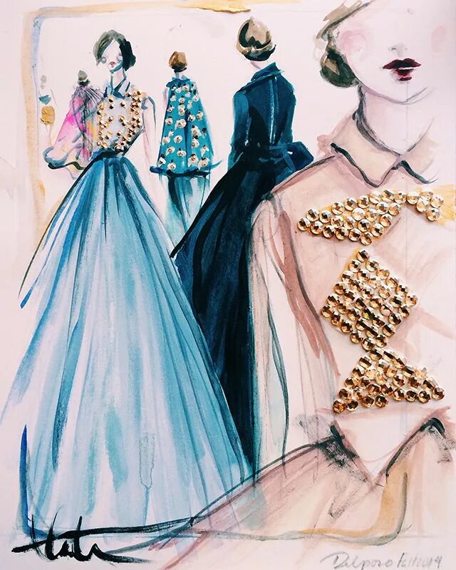 Картины мода фото Pin on Fashion art illustration