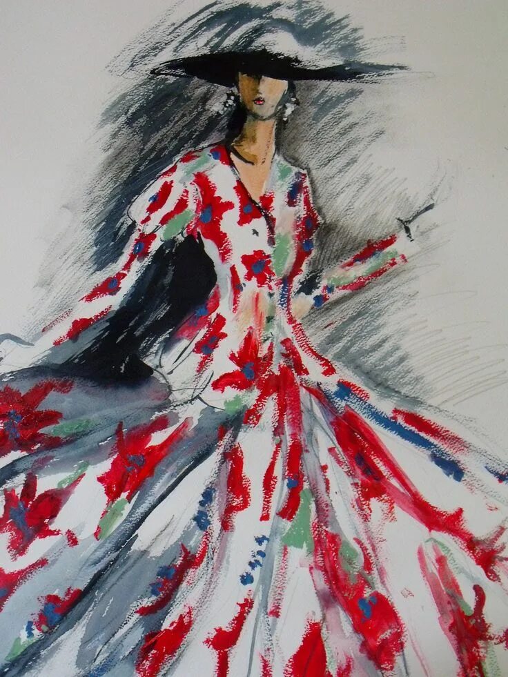 Картины мода фото I don't wear dresses Fashion artwork, Fashion illustration sketches, Fashion dra