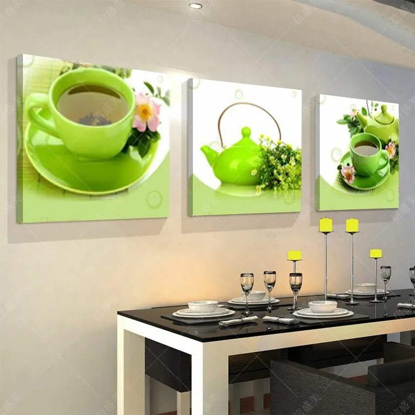 Картины на кухню на стену фото "3 Piece Fruit Kitchen Pictures Canvas Home Decoration Modern Wall Paintings Oil