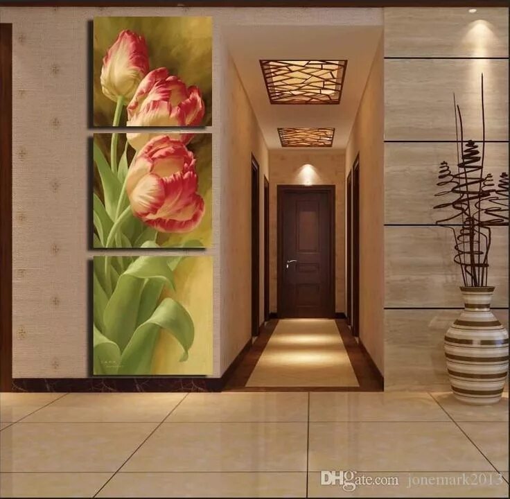 Картины на стене в прихожей фото Paintings Dropshipping Wholesaler Zhizihuakai Sells Wall Art Set Modern Picture 