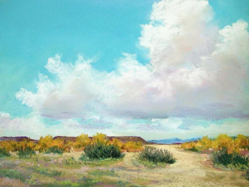 Картины неба фото Landscape Painting in Pastels: CHAPTER EIGHT- CLOUDS Landscape paintings, Landsc