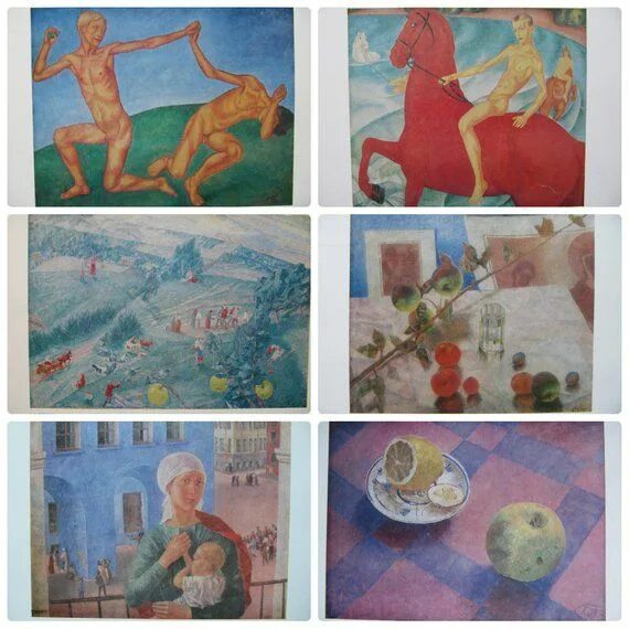 Картины петрова водкина фото Russian art reproduction Petrov-Vodkin Symbolism Soviet Post-impressionism in 20