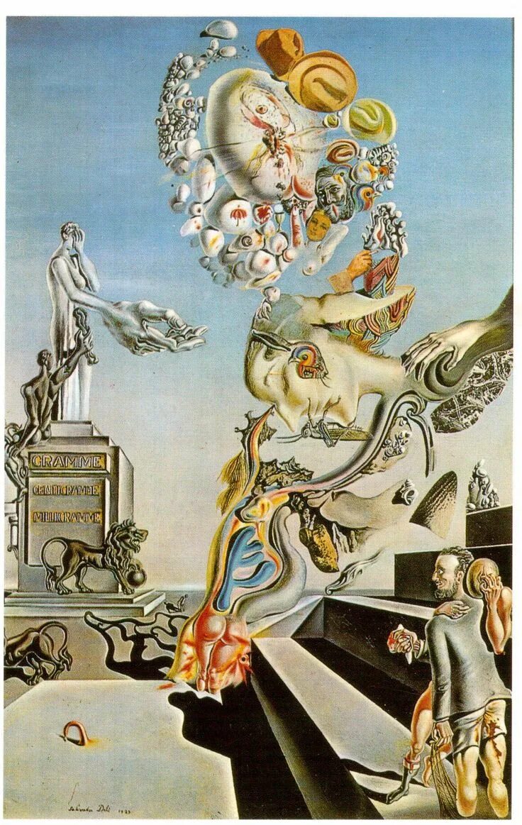 Картины сальвадора дали фото с названиями самые Postcrossing US-7304631 Dali gemälde, Salvador dali kunst, Salvador dali gemälde