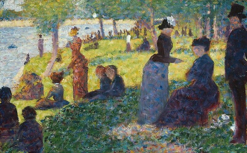 Картины сера фото Файл:Georges Seurat - Etude pour Un dimanche après-midi à Ile de la Grande Jatte