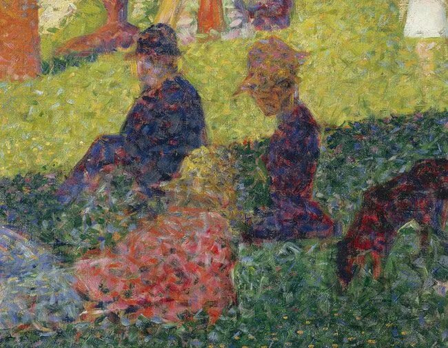 Картины сера фото Study for "A Sunday on La Grande Jatte" Art that I love Pointillism, Impressioni