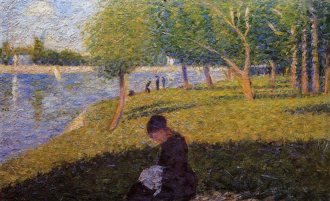 Картины сера фото Файл:Georges Seurat - Study for La Grande Jatte PC 134.jpg - Википедия