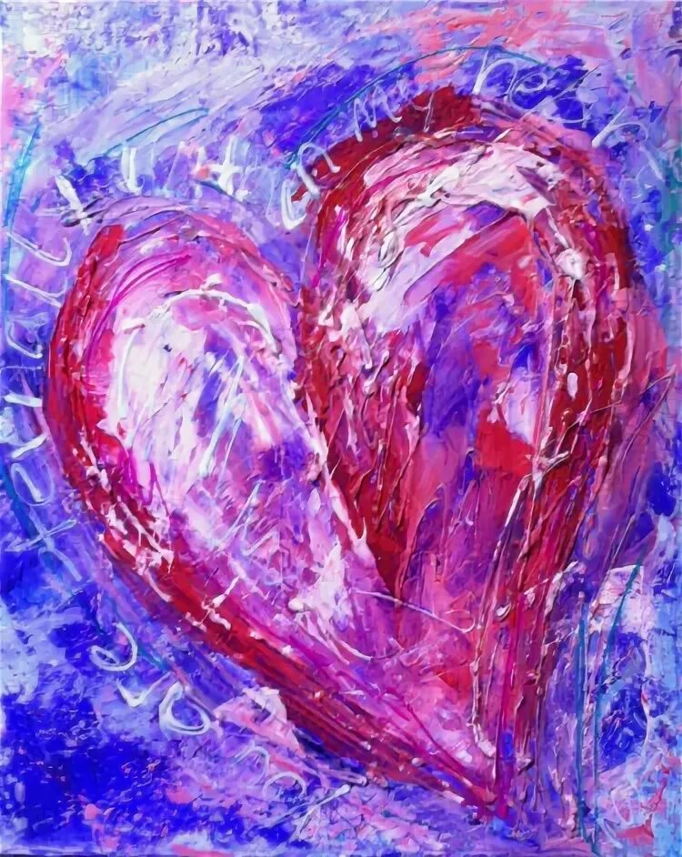 Картины сердца фото Buy a license: "Eternally in my Heart" by Ronda Richley Artmajeur