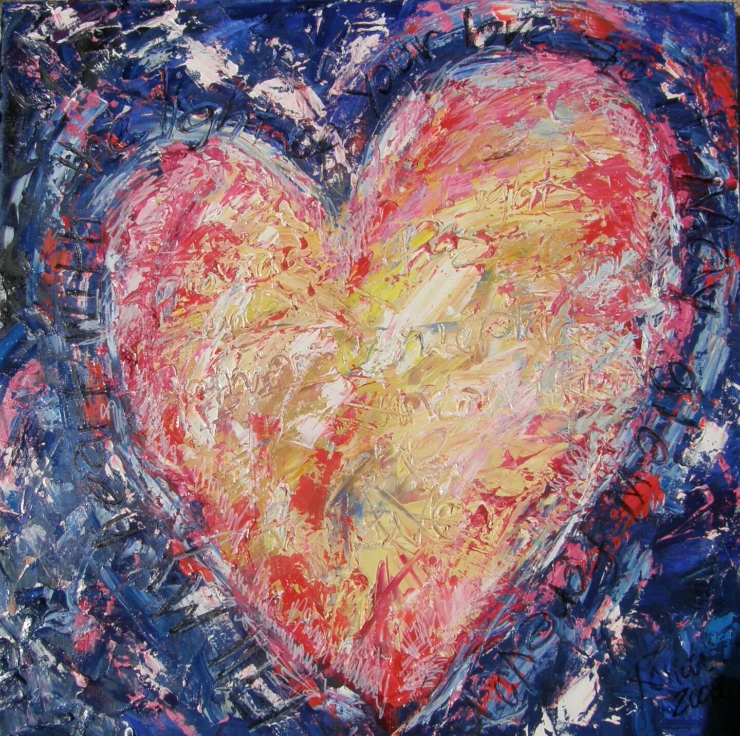 Картины сердца фото Light Up My Heart, 미술작품 Ronda Richley로 Artmajeur