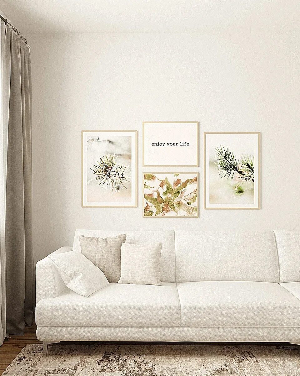 Картины в интерьер светлых тонов Paintings for white living room interior (49 Photos)