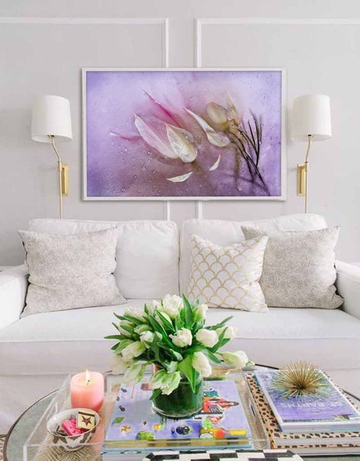 Картины в интерьер светлых тонов Beautiful Flowers Photography Artwork - Original art/ various sizes available. #