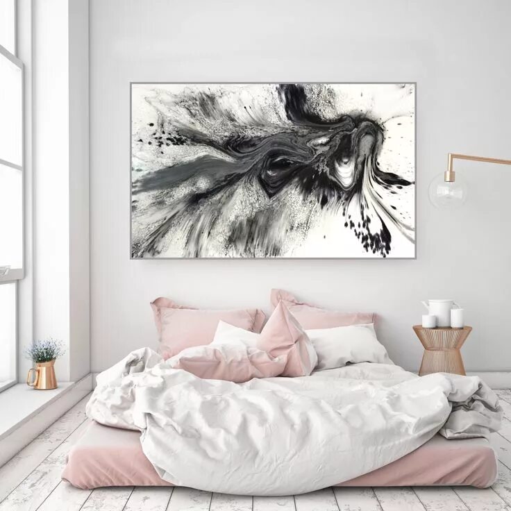 Картины в современном интерьере спальни Resin art by artist Jessica Skye Baker Bedroom design, Bedroom inspirations, Ret