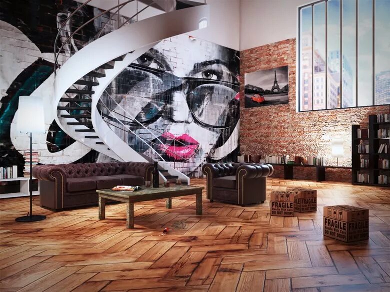 Картины в стиле лофт loft Ilario Bertoni