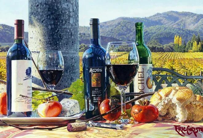 Картины вином фото 25 Extraordinary Hyper Realistic Oil Paintings by Eric Christensen Realistic oil