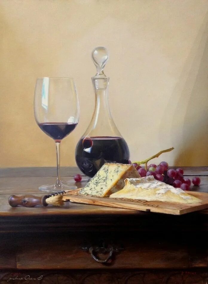 Картины вином фото Пин на доске Vinhos Натюрморт, Вино, Гиперреализм