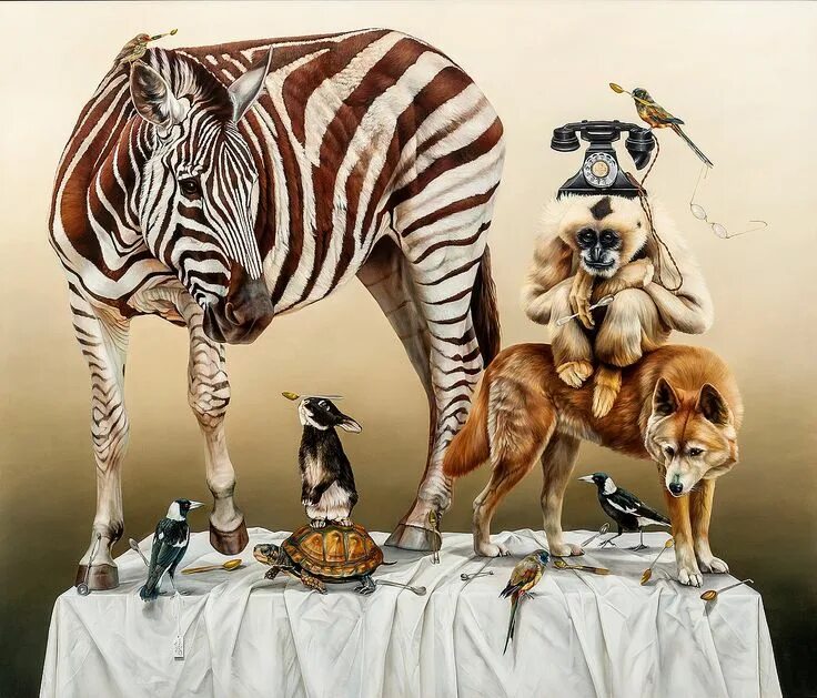 Картины животных фото kateberginartist Paintings Краска, Картины, Животные