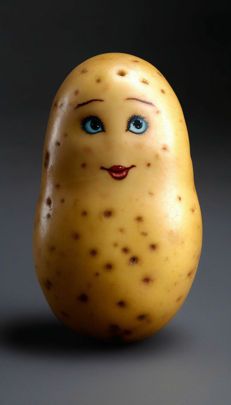 Картофель матрешка фото "Potato-matryoshka hybrid" - image created in Shedevrum