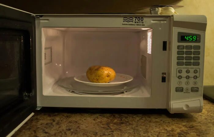 Картофель микроволновке фото How to Make a Baked Potato in the Microwave