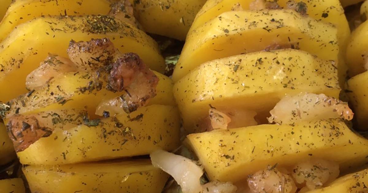Картофель с салом в духовке фото Картофель с салом в духовке - пошаговый рецепт с фото. Автор рецепта Саша Кот . 