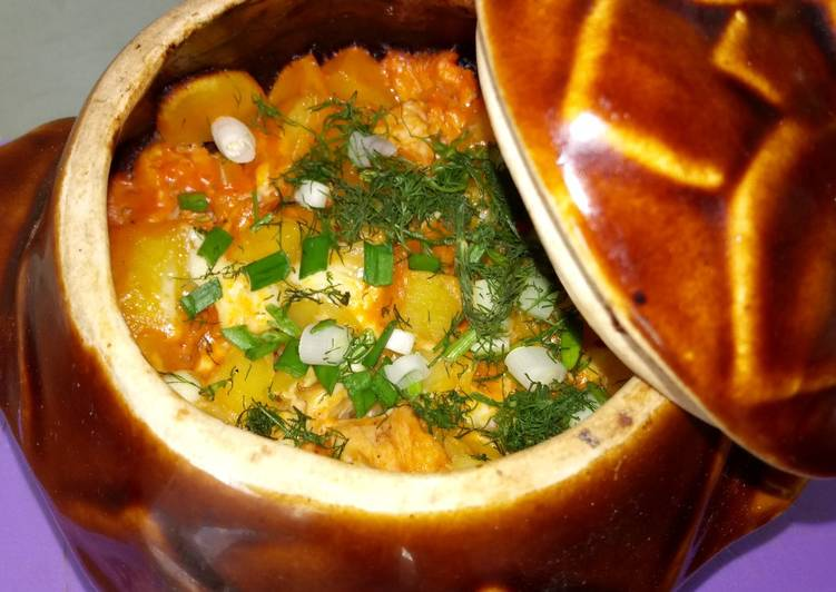 Картофель в горшочках фото Мясо в горшочке по русски. Миллион чудес на кухне. Дзен