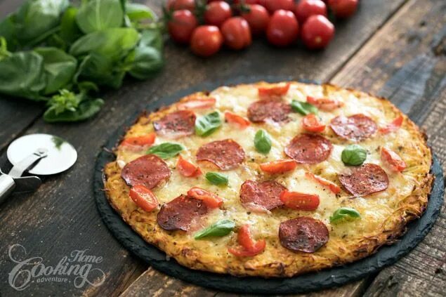 Картофельная пицца на сковороде с фото Potato Crust Pizza Recipe - Gluten Free Pizza Recipe Recipe Potato crust pizza r