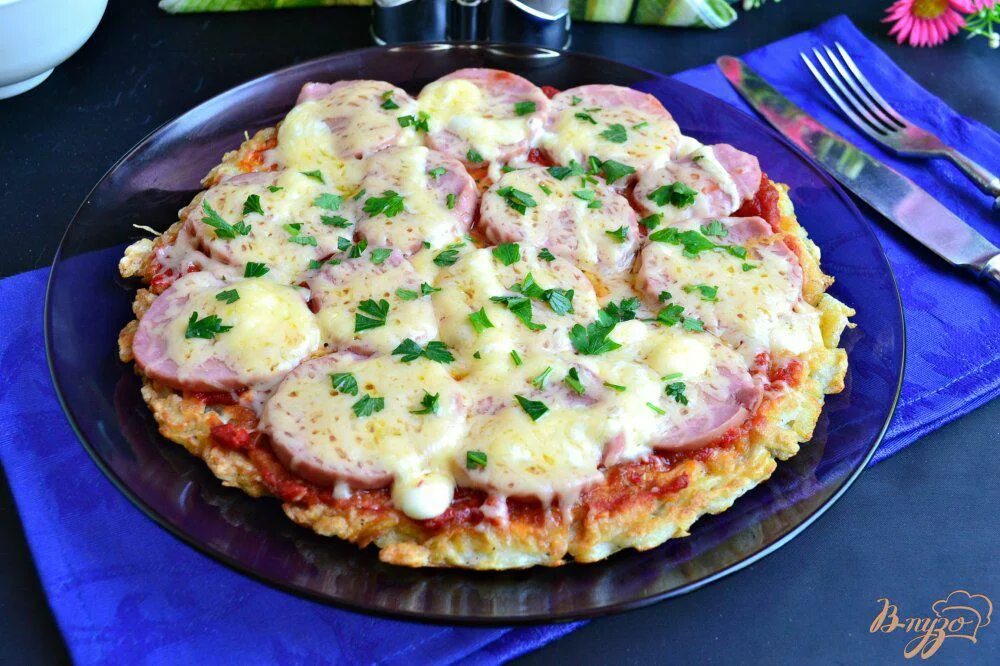 Картофельная пицца на сковороде с фото Картофельная пицца на сковороде - рецепты с фото на vpuzo.com