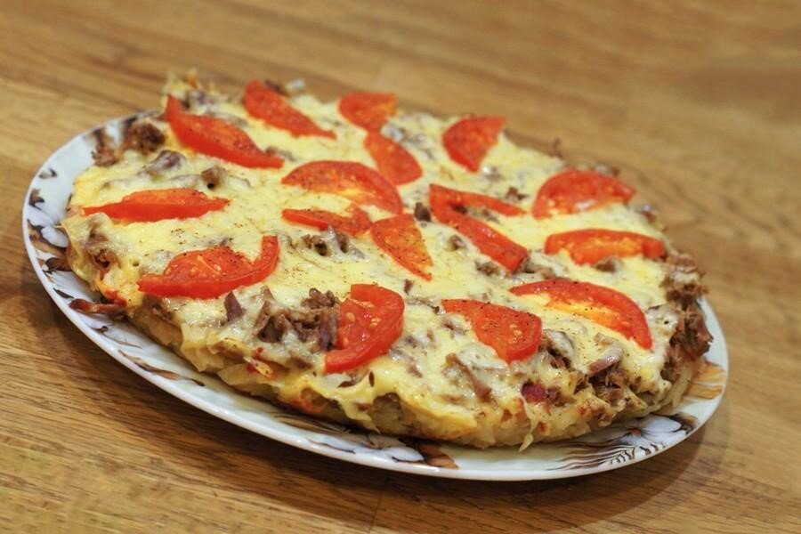 Картофельная пицца на сковороде с фото Картофельная пицца Заметки Повара Дзен