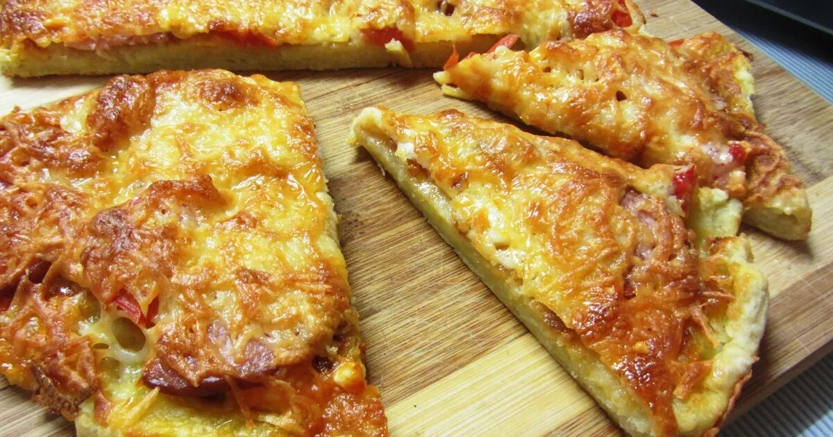 Картофельная пицца на сковороде с фото Картофельная пицца на сковороде рецепт - Авторская кухня: Паста и пицца. "Еда"