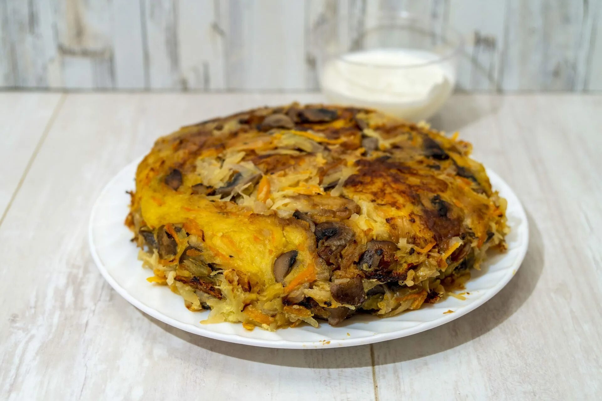 Картофельная запеканка с грибами фото Картофельная запеканка с грибами - пошаговый рецепт с фото (5442 просмотра)