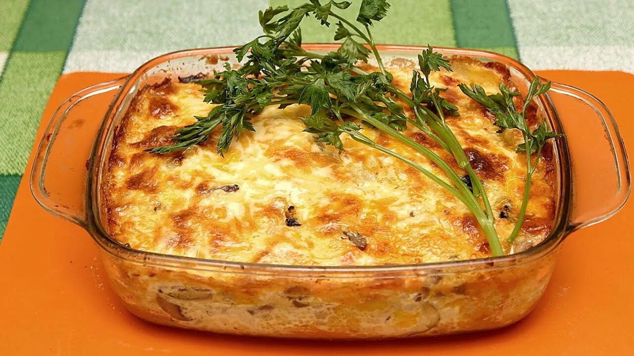Картофельная запеканка с грибами фото ВКУСНАЯ ЗАПЕКАНКА БЕЗ МЯСА. Картофельная запеканка с грибами. - YouTube