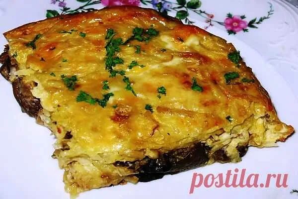 Картофельная запеканка с грибами фото Потрясающе вкусная картофельная 'запеканка с грибами и сыром'!Прост Книга Кулина