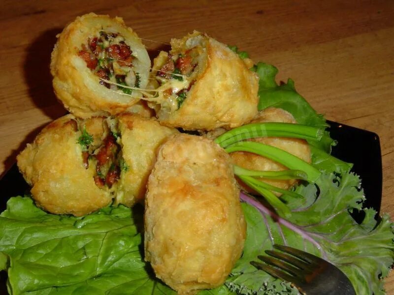 Картофельные блюда фото Картофель с начинкой рецепт с фото пошагово - 1000.menu