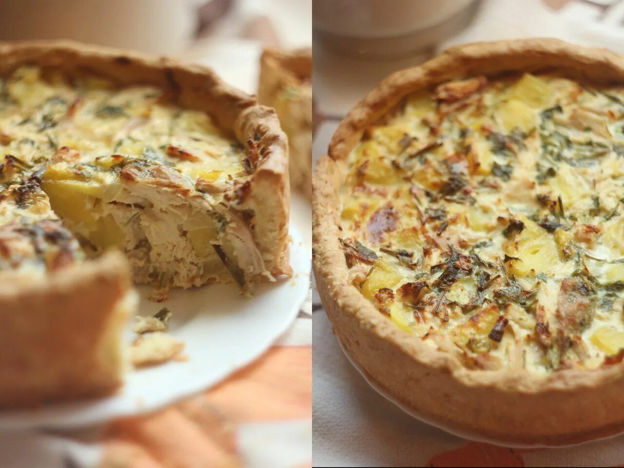 Картофельный пирог фото рецепт Пирог с курицей и картофелем Рецепты низкоуглеводной диеты, Вкусняшки, Рецепты п
