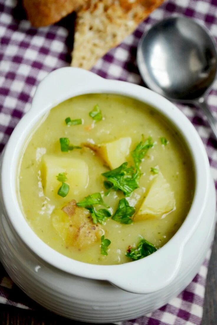 Картофельный суп рецепт с фото Xipuciqiquhuke axibysuz osusej ivupacuhifyj Vegan potato leek soup, Potato leek 