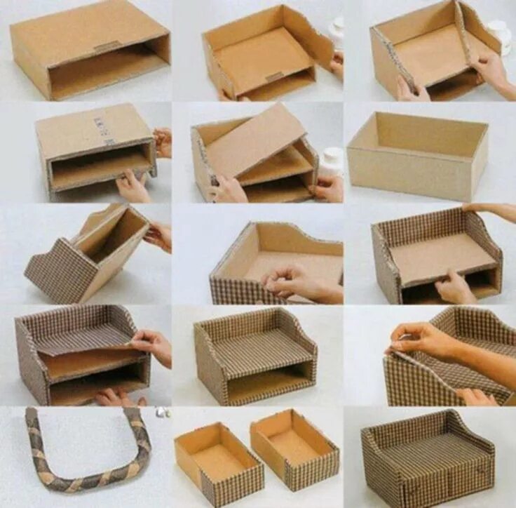 Картона своими руками фото 404 页 面 Cardboard box diy, Diy projects with cardboard, Diy storage boxes