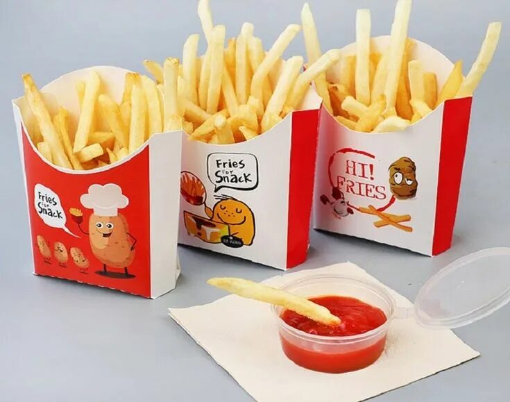 Картошка фри упаковка фото Best Custom French Fry Boxes Wholesale With Free Shipping Best fast food, Fast f