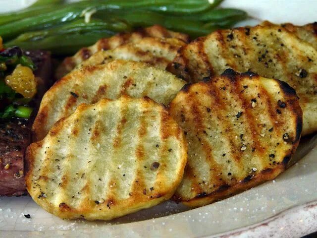 Картошка на гриле рецепт с фото Grilled Potatoes My Recipe Exchange Let's Share! Potatoes, Grilled pork, Breaded