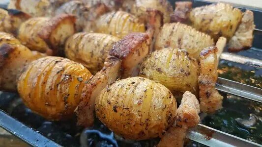 Картошка на мангале фото Гарниры на мангале near me in Moscow: ★ locations, opening hours, and reviews on