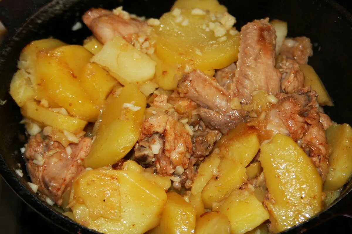 Картошка с курицей потушить фото Ножки тушеные с картошкой: найдено 87 изображений
