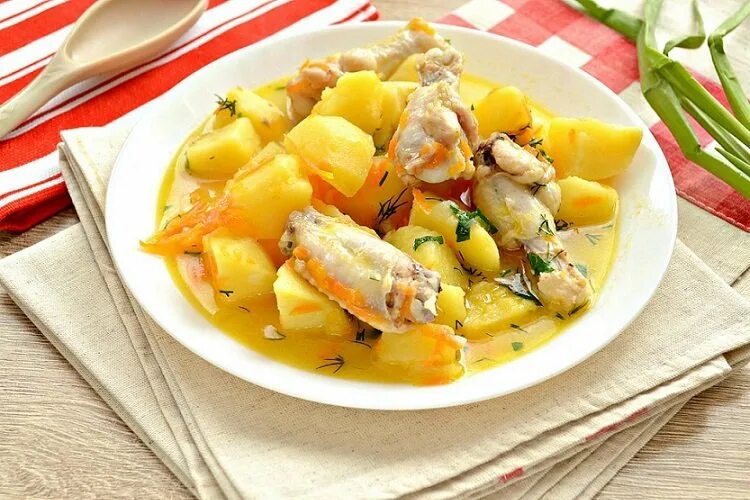 Картошка с курицей потушить фото 20 простых рецептов тушеной картошки с курицей