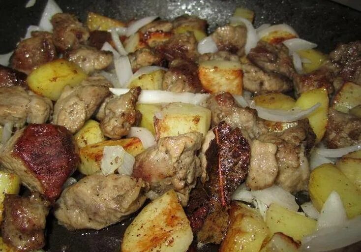 Картошка с мясом фото дома Свинина с капустой и картошкой - пошаговый рецепт с фото на Повар.ру