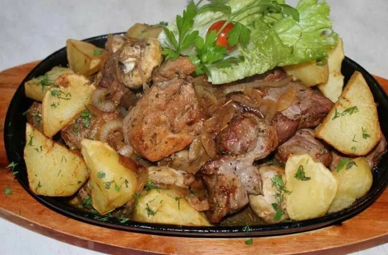 Картошка с мясом фото дома Картошка по-деревенски в духовке. 5 пошаговых рецептов картофеля по-деревенски