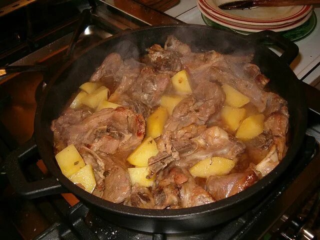 Картошка с мясом фото дома Tokana (Shepherd's stew), Meat recipe Ricetta Stufato di agnello, Ricette per la
