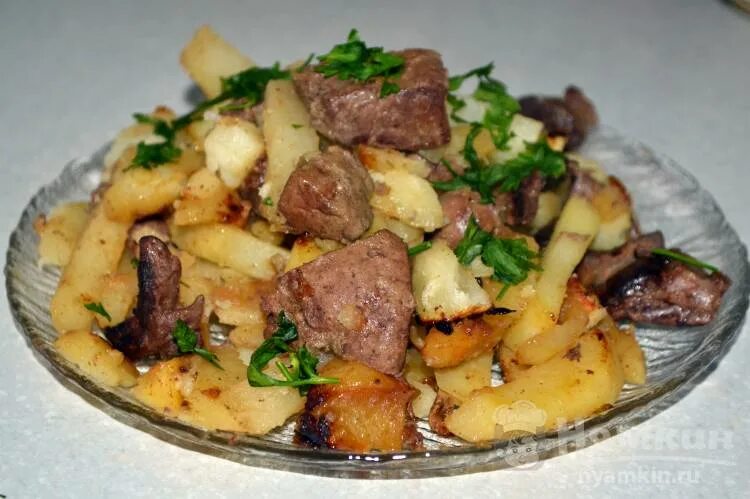 Картошка с мясом фото дома Картофель со свининой по-селянски рецепт пошаговый с фото - Nyamkin.RU