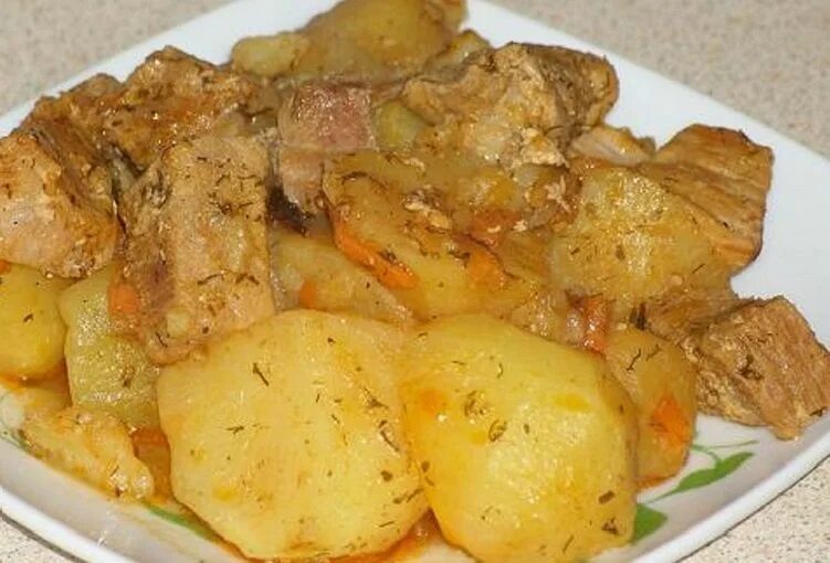 Картошка с мясом рецепты с фото Тушеный картофель с куриным филе в мультиварке-рецепт Еда, Мультиварка, Кулинари