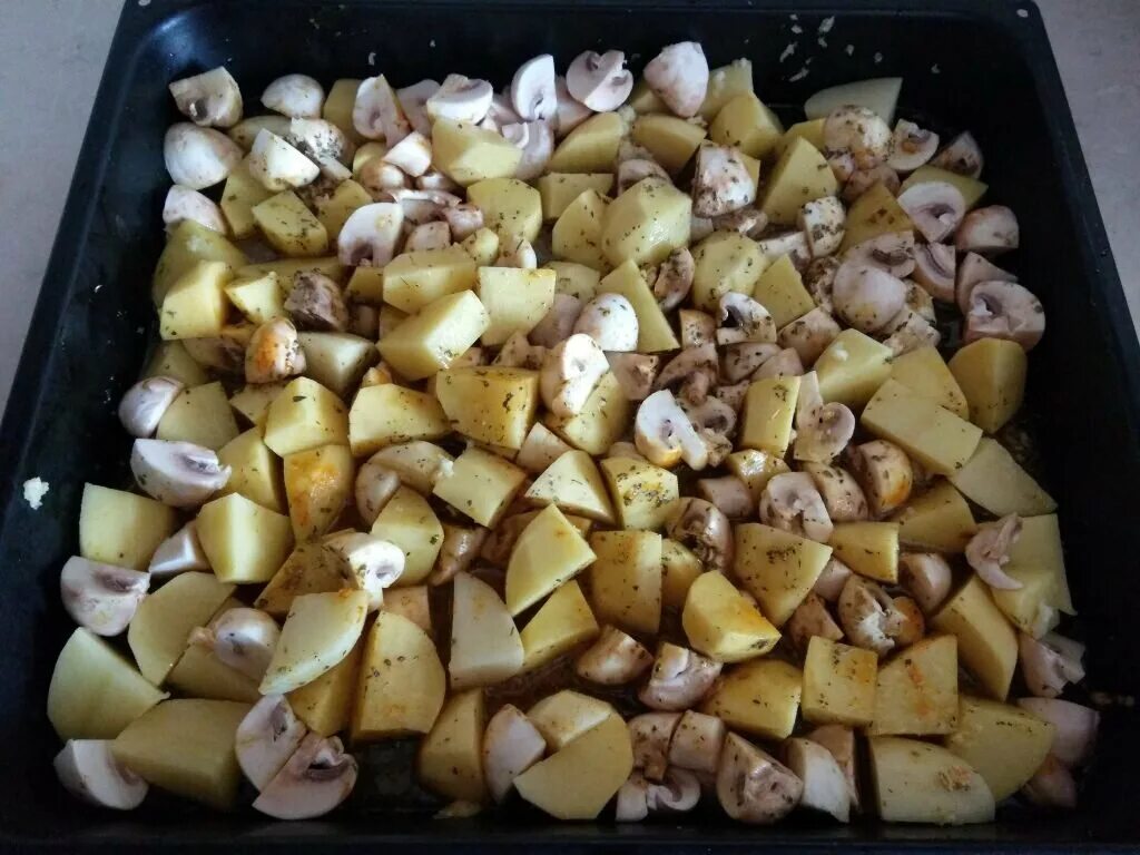 Картошка с шампиньонами в духовке фото Картофельная запеканка с грибами Рецепты: вкусно и легко Дзен